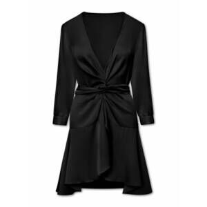NEW NOUVELLE / SILK95FIVE women's ananda short dress in noir